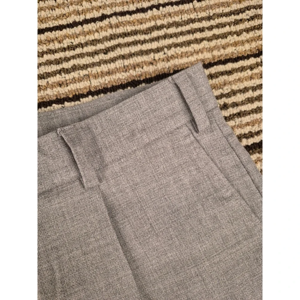 Suitsupply Bennington Grey Pleated Cuffed Dress Shorts Extended Tab Waist Sz 32